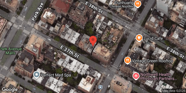 Aerial map of 121 EAST 37 STREET, Manhattan