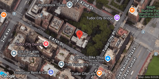 Aerial map of 333 EAST 41 STREET, Manhattan