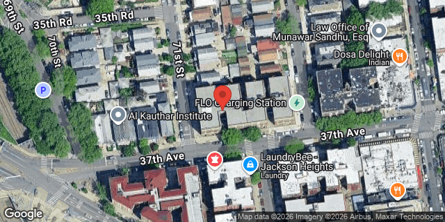 Aerial map of 71-05 37 AVENUE, Queens