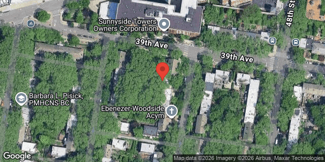 Aerial map of 39-06 47 STREET, Queens