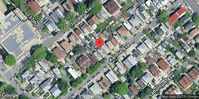 Aerial map of 137-33 KALMIA AVENUE, Queens
