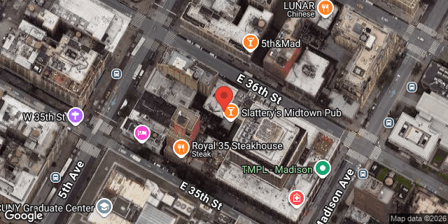 Aerial map of 6 EAST 36 STREET, Manhattan