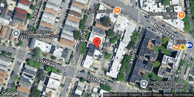 Aerial map of 35-35 63 STREET, Queens