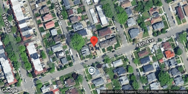 Aerial map of 189-09 48 AVENUE, Queens