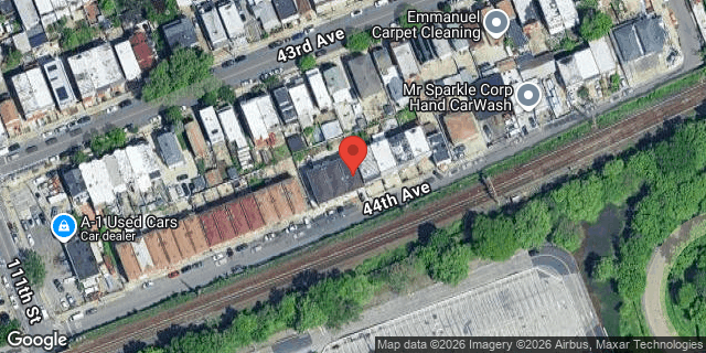 Aerial map of 111-43 44TH AVNUE, Queens