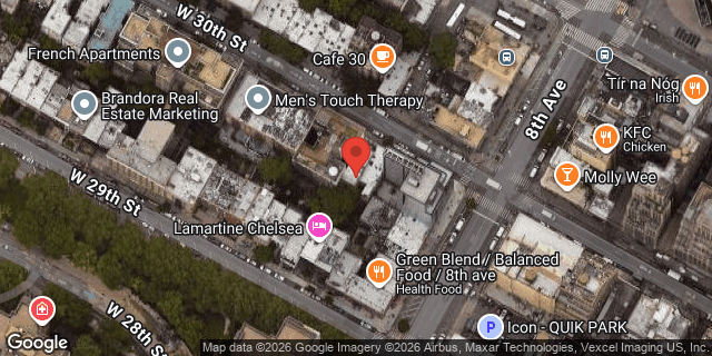 Aerial map of 306 WEST 30 STREET, Manhattan