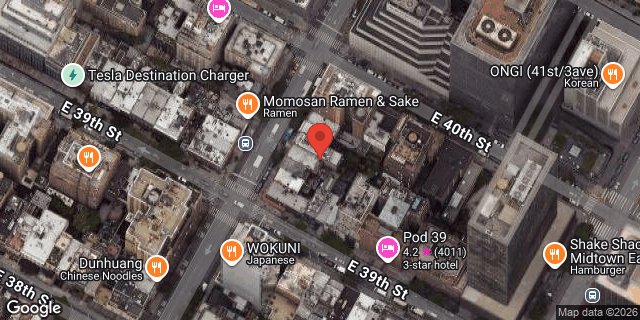 Aerial map of 343 LEXINGTON AVENUE, Manhattan