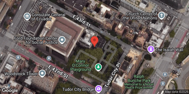 Aerial map of 336 EAST 43 STREET, Manhattan
