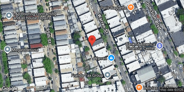 Aerial map of 37-50 WARREN STREET, Queens