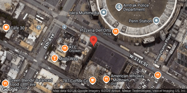 Aerial map of 252 WEST 31 STREET, Manhattan