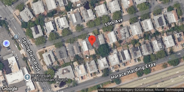 Aerial map of 221-30 59 AVENUE, Queens