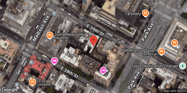 Aerial map of 34 EAST 39 STREET, Manhattan