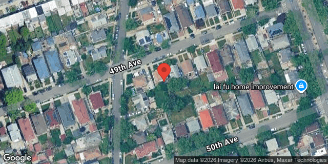 Aerial map of 198-10 49 AVENUE, Queens