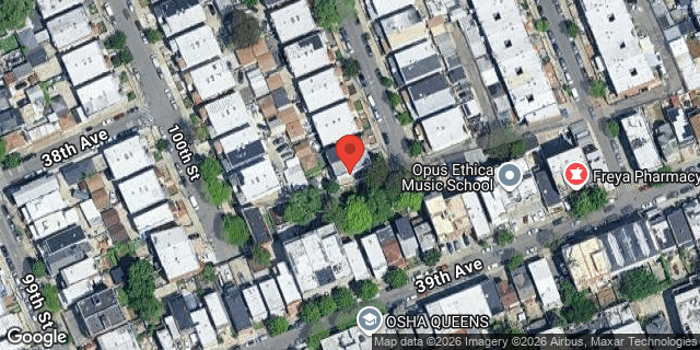 Aerial map of 37-84 101 STREET, Queens