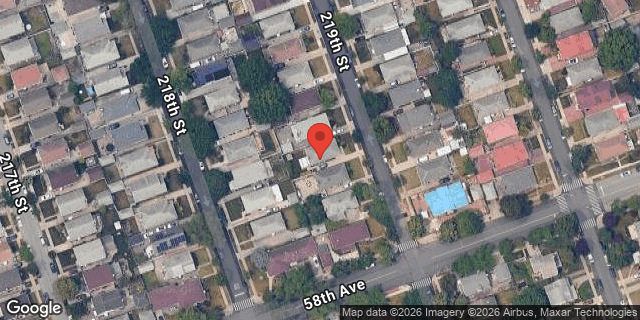 Aerial map of 56-48 219 STREET, Queens