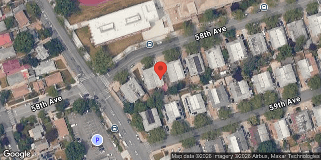 Aerial map of 221-12 58 AVENUE, Queens