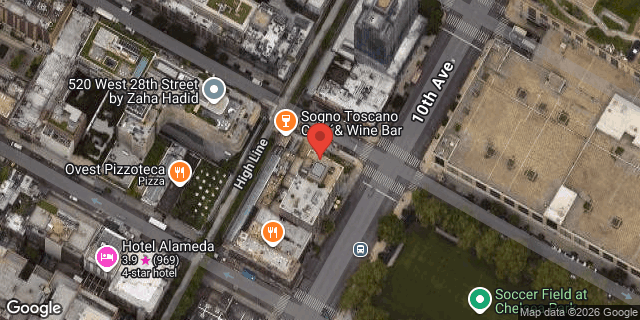 Aerial map of 311 10 AVENUE, Manhattan