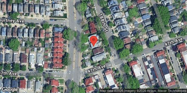 Aerial map of 46-82 188 STREET, Queens