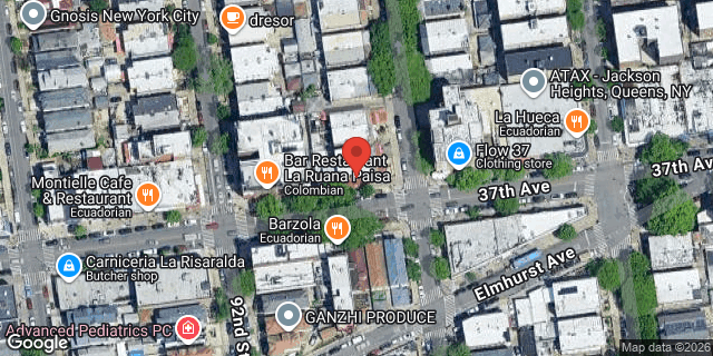 Aerial map of 35-68 93 STREET, Queens