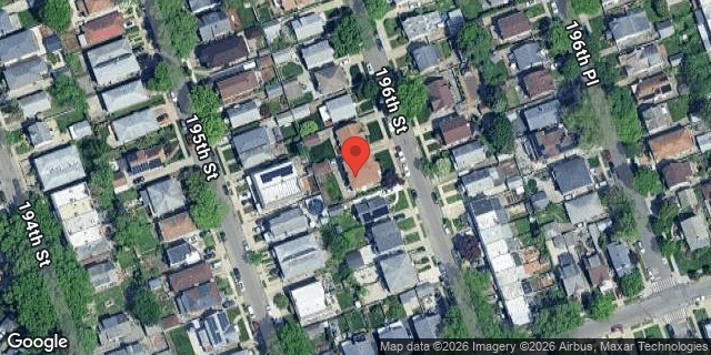 Aerial map of 47-44 196 STREET, Queens