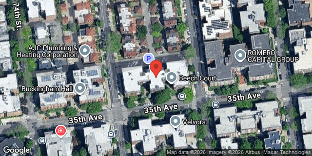 Aerial map of 75-05 35 AVENUE, Queens