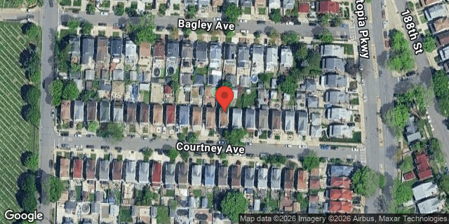 Aerial map of 171-35 COURTNEY AVENUE, Queens