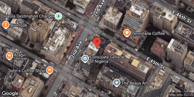 Aerial map of 840 2 AVENUE, Manhattan