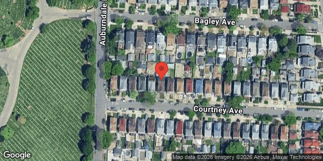 Aerial map of 171-15 COURTNEY AVENUE, Queens
