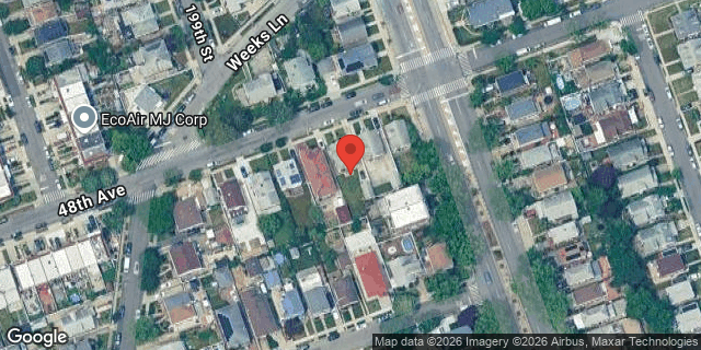 Aerial map of 199-26 48 AVENUE, Queens