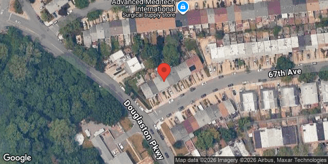 Aerial map of 240-07 67 AVENUE, Queens