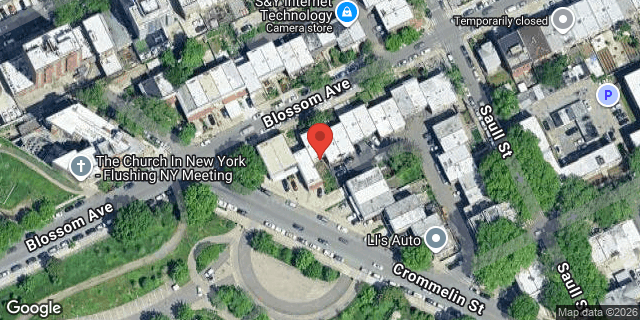 Aerial map of 133-16 BLOSSOM AVENUE, Queens
