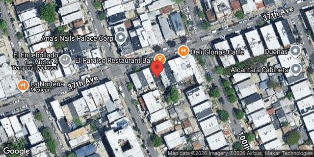 Aerial map of 99-08 37 AVENUE, Queens