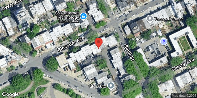 Aerial map of 133-28 BLOSSOM AVENUE, Queens