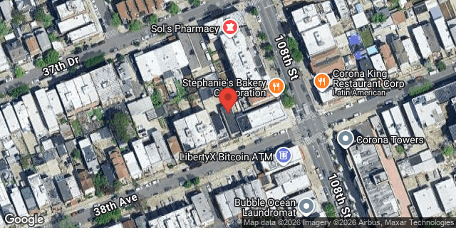 Aerial map of 104-69 38 AVENUE, Queens