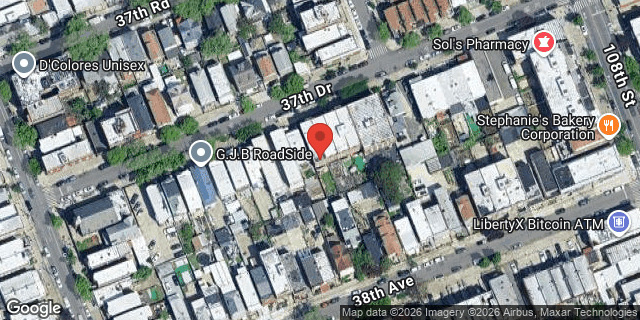 Aerial map of 104-40 37 DRIVE, Queens