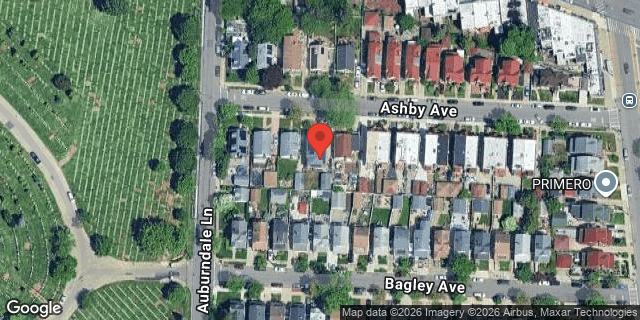 Aerial map of 171-16 ASHBY AVENUE, Queens