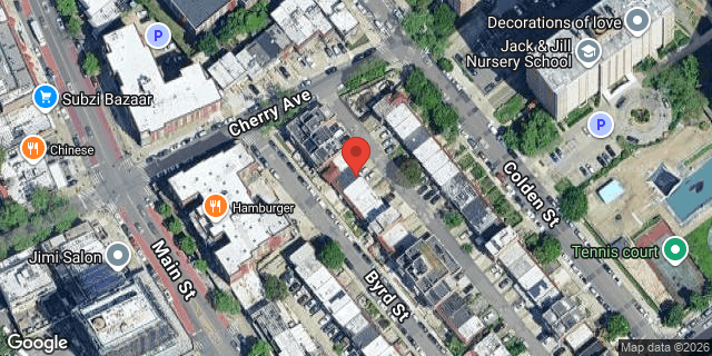 Aerial map of 43-11 BYRD STREET, Queens