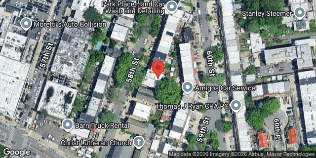 Aerial map of 33-33 58 STREET, Queens