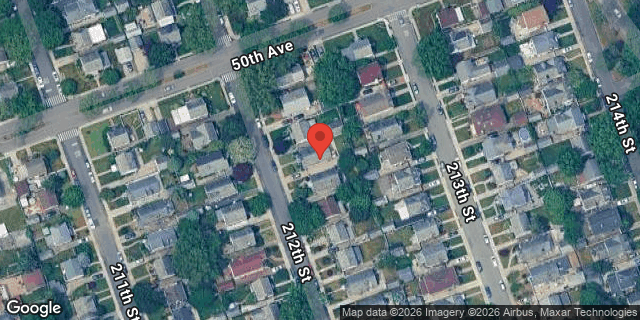 Aerial map of 50-15 212 STREET, Queens