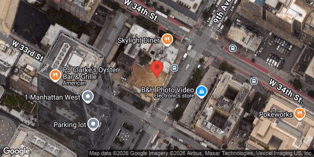 Aerial map of 419 9 AVENUE, Manhattan