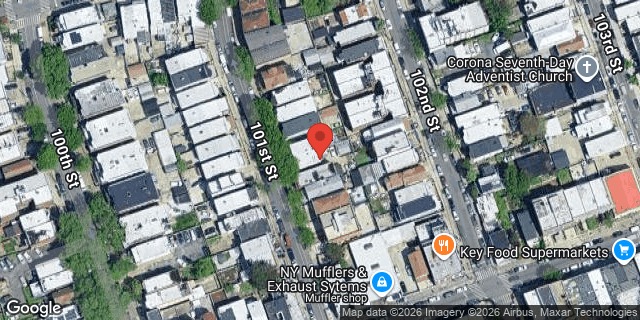 Aerial map of 35-31 101 STREET, Queens