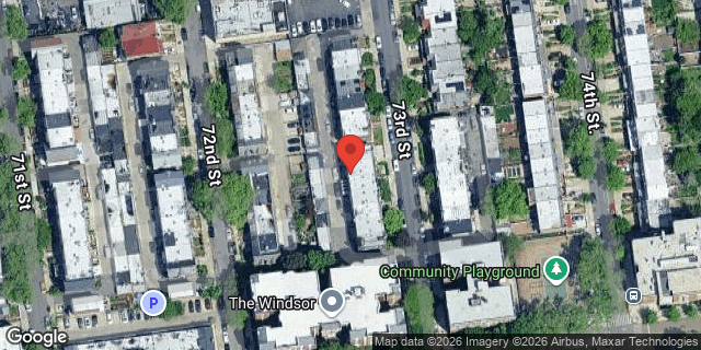 Aerial map of 33-34 73 STREET, Queens