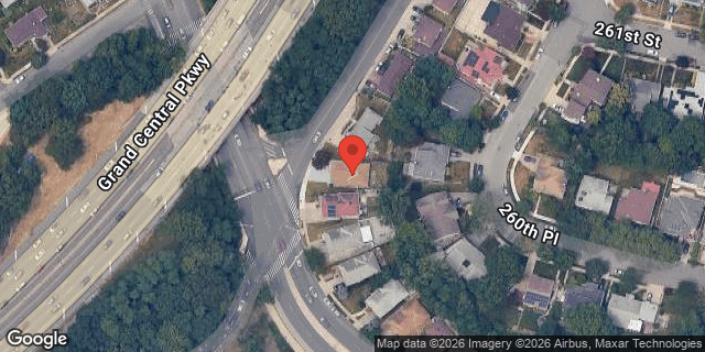 Aerial map of 260-16 GRAND CENTRAL PKWY, Queens