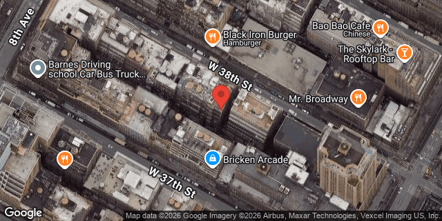 Aerial map of 242 WEST 38 STREET, Manhattan