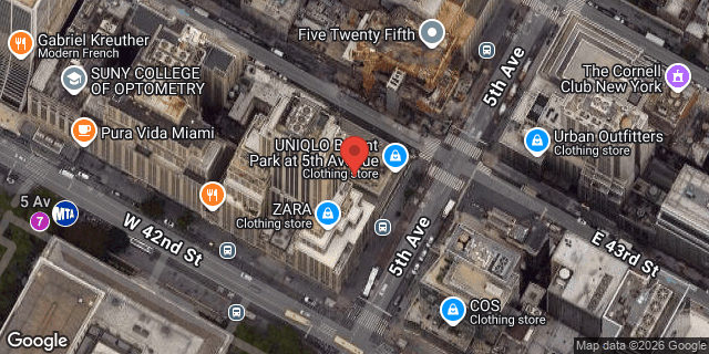Aerial map of 510 5 AVENUE, Manhattan
