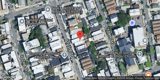 Aerial map of 35-21 103 STREET, Queens