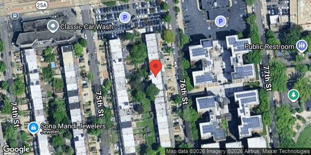 Aerial map of 33-24 76 STREET, Queens