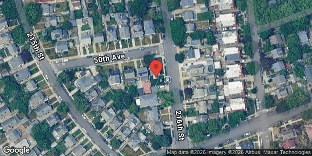 Aerial map of 50-06 216 STREET, Queens