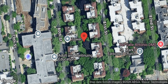 Aerial map of 33-16 81 STREET, Queens