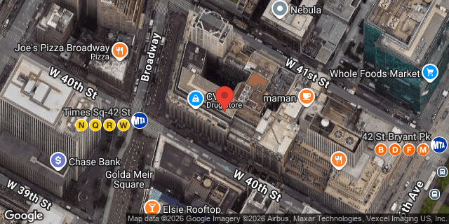 Aerial map of 1440 BROADWAY, Manhattan